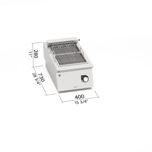PARRILLA ELECTRICA 400 S700 BERTOS SE7CG40B