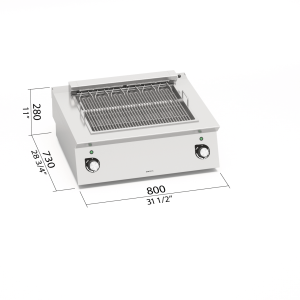 PARRILLA ELECTRICA 800 S700 BERTOS SE7CG80B