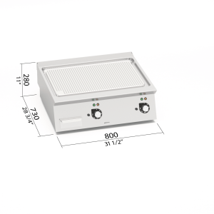 FRY-TOP ACAN ELE COMPOUND S700 BERTOS SE7FR8B2CPD