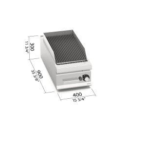 BARBACOA GAS PIEDRA VOLCANICA 400 LX900 LXG9PL40/G
