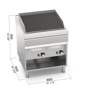 BARBACOA CON FONDO DE AGUA 800 S900 SG9WG80M