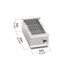 PARRILLA ELECTRICA 400 BERTOS LX900 LXE9CG40
