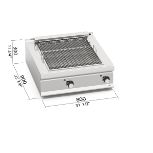 PARRILLA ELECTRICA 800 BERTOS LX900 LXE9CG80