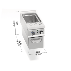 CUECE PASTAS ELECT 400 LX900 BERTOS MOD. LXE9CP40