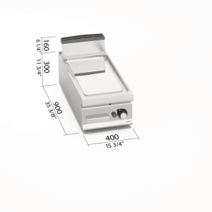 FRYTOP LISO GAS COMPOUND BERTOS LX900 LXG9FL4/CPD
