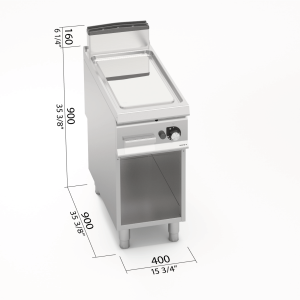 FRYTOP LISO GAS COMPOUND BERTOS S900 SG9FL4M/CPD