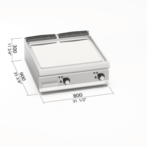 FRYTOP LISO EL COMPOUND BERTOS LX900 LXE9FL8P2/CPD
