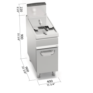 FREIDORA A GAS 20 LTS S900 BERTOS MOD. S9GL20M
