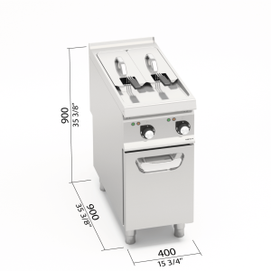 FREIDORA ELECT 7+7 LTS S900 BERTOS MOD. SE9F7+7-4M