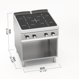 VITROCERAMICA 4 FUEGOS S900 BERTOS SE9P4MP/VTR