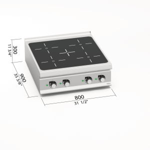 COCINA INDUCCION 4 FUEGOS LX900 MOD. LXE9P4/IND