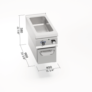 BAÑO MARIA ELECT BERTOS LX900 1xGN 1/1+1/3 LXE9BM4