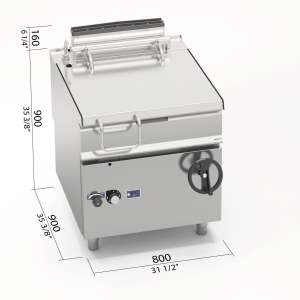 SARTEN BASCULANTE GAS S900 80 LTS SG9BR8/I+CDP
