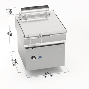 SARTEN BASCUL GAS MOTOR LX900 80L LXG9BR8/I+RM+CDP