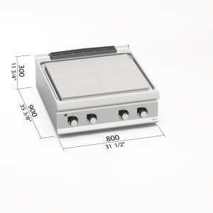 PLACA RADIANTE ELECT. BERTOS LX900 MOD. LXE9TP