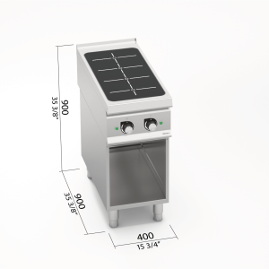 COCINA INDUCCION 2 FUEGOS 7Kw S900 MOD SE9TP2M/IND