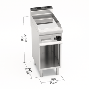 FRY-TOP LISO GAS COMPOUND MUEBLE BERTOS G7FL4M/CPD