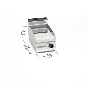 FRY-TOP LISO ELE COMPOUND SOBRE BERTOS E7FL4BP/CPD