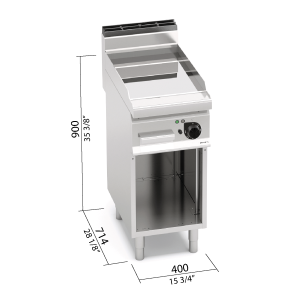 FRY-TOP LISO EL COMPOUND MUEBLE BERTOS E7FL4MP/CPD