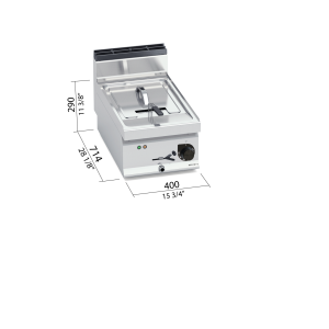 FREIDORA ELECT 10 LT SOBREMESA BERTOS MOD E7F10-4B