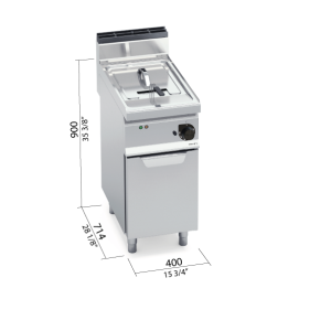 FREIDORA ELECT 10 LTS CON MUEBLE BERTOS E7F10-4M