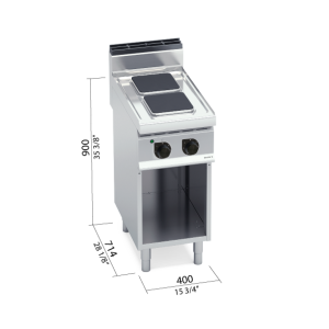 COCINA 2 FU CUA ELECT CON MUEBLE BERTOS MOD E7PQ2M