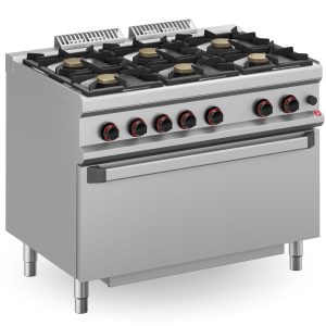 COCINAS 6 FUEGOS A GAS CON HORNO NEO700 (CG711+T)