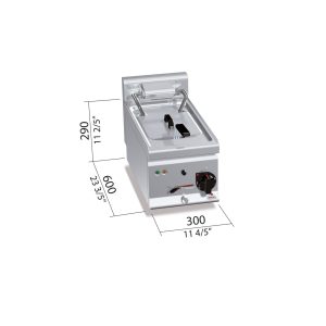FREIDORA ELECT SOBREMESA 10 LITROS BERTOS E6F10-3B