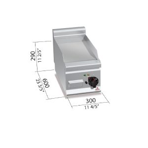 FRY-TOP ACANALADO GAS 300 ACERO REC E6FR3BP BERTOS