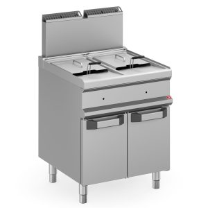 FREIDORA GAS DOBLE 14+14 L.+MUEBLE NEO700 (FG77M)