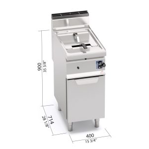 FREIDORA A GAS 10 LTS CON MUEBLE BERTOS GL10M