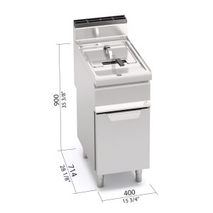 FREIDORA A GAS 15 LTS CON MUEBLE BERTOS GL15M
