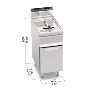 FREIDORA A GAS 20 LTS CON MUEBLE BERTOS GL20M