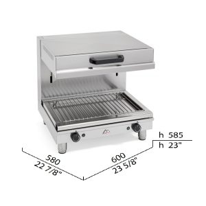GRATINADOR SALAMANDRA MOVIL ELECT SA/E60-E BERTOS
