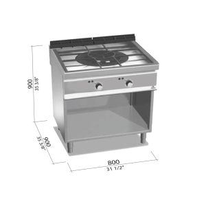 PAELLERO A GAS 800 BERTOS S-900 MOD. SG9P31M